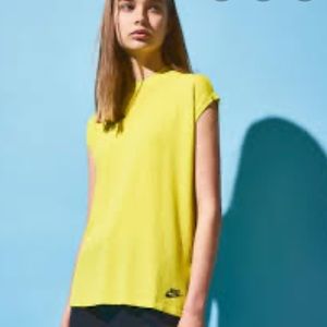 Nike tech knit top yellow neon XL